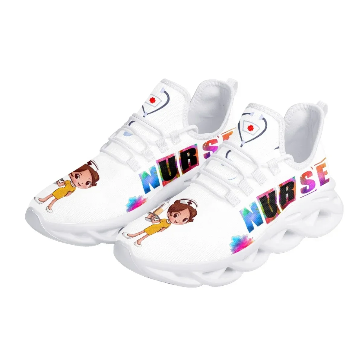 Women'S Shoes Nursing - รองเท้าผ้าใบแฟชั่นสำหรับพยาบาล ระบายอากาศได้ดี เหมาะสำหรับวิ่งและเดิน ทนทานต่อการสึกหรอ สำหรับผู้หญิง ปี