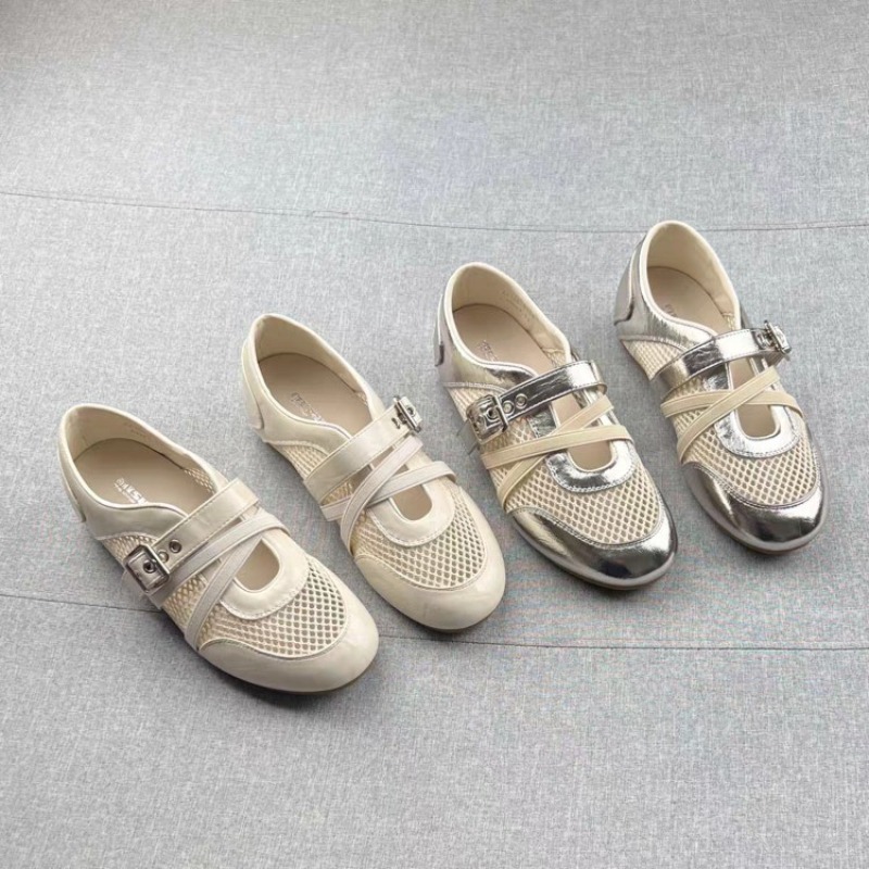 Slingback Pumps Women - รองเท้าผ้าใบแบบสานรุ่นใหม่ 2026 สำหรับฤดูใบไม้ผลิและฤดูร้อน พร้อมหัวเข็มขัด กันลื่น สวมใส่สบาย