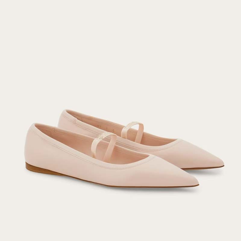Ribbon Tie Heel - รองเท้าบัลเลต์แบบแบนสำหรับผู้หญิง รองเท้าบัลเลต์แบบปลายแหลมสำหรับเด็กและผู้ใหญ่ รองเท้าริบบิ้น รองเท้าผู้หญิง รองเท้าผ้าใบผู้หญิง รองเท้าผ้าใบเด็กผู้หญิง