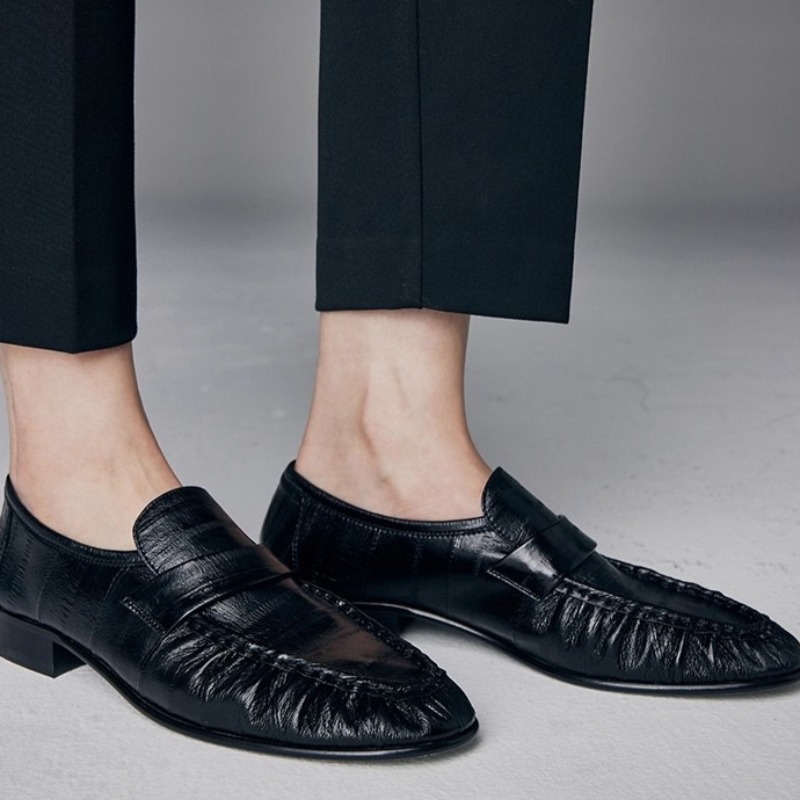 Slingback Pumps Women - รองเท้าผู้หญิงหรูหรา รองเท้าหนังแท้ทำมือใหม่สำหรับผู้หญิง รองเท้าลำลองสไตล์อังกฤษสุดหรู รองเท้าดีไซเนอร์ Zapatos Mujer
