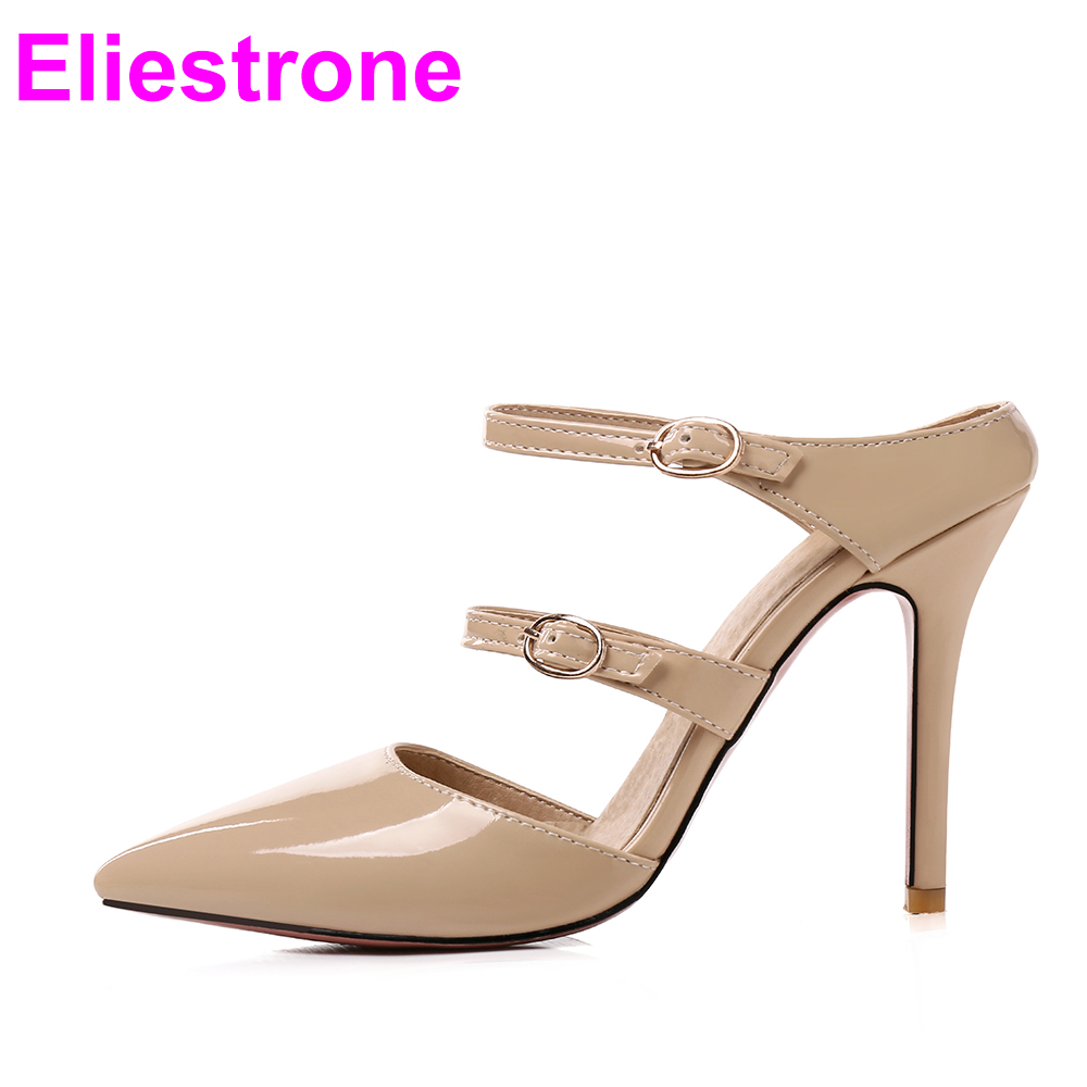 Women Shoes Brands - ใหม่เอี่ยมเซ็กซี่สีแดงสีเหลือง Stripper รองเท้าส้นเข็มส้นสูงผู้หญิงรองเท้า EK012 Plus ขนาดใหญ่ขนาด11