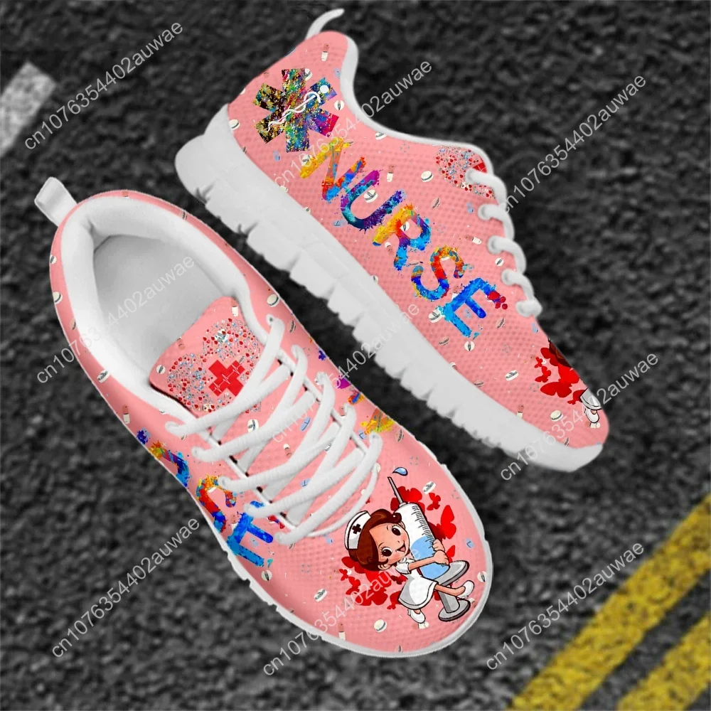 รองเท้าผ้าใบลายการ์ตูนพยาบาลน่ - Women'S Shoes Nursing บทวิจารณ์และราคา