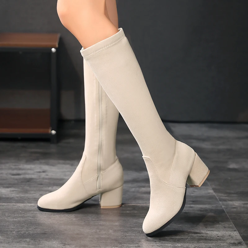 ผู้หญิงฤดูหนาวเข่ารองเท้าบูทสู - Zip Up Boots Short บทวิจารณ์และราคา