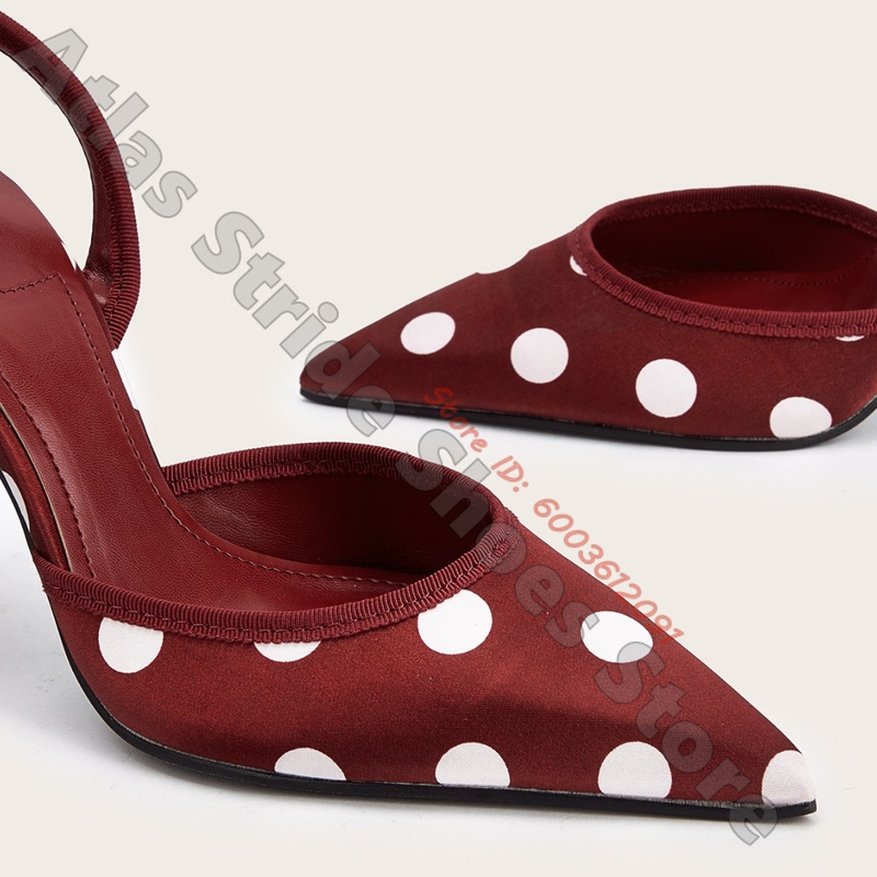 รองเท้าส้นสูงแบบสวมเปิดส้น ลาย - Ribbon Tie Heel บทวิจารณ์และราคา
