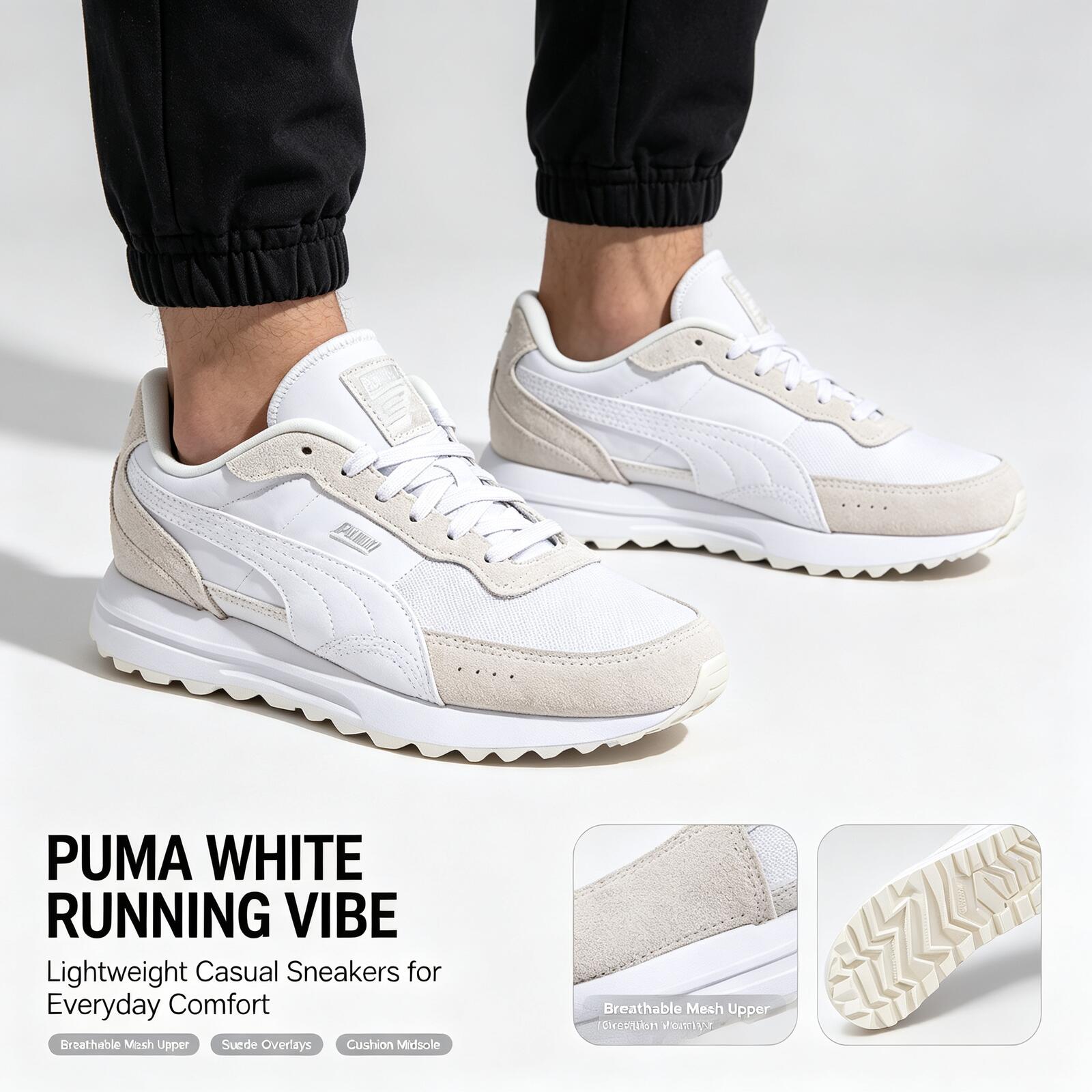ใหม่ร้อนแรง PUMA สีขาวรองเท้าว - Women Shoes Jordan บทวิจารณ์และราคา