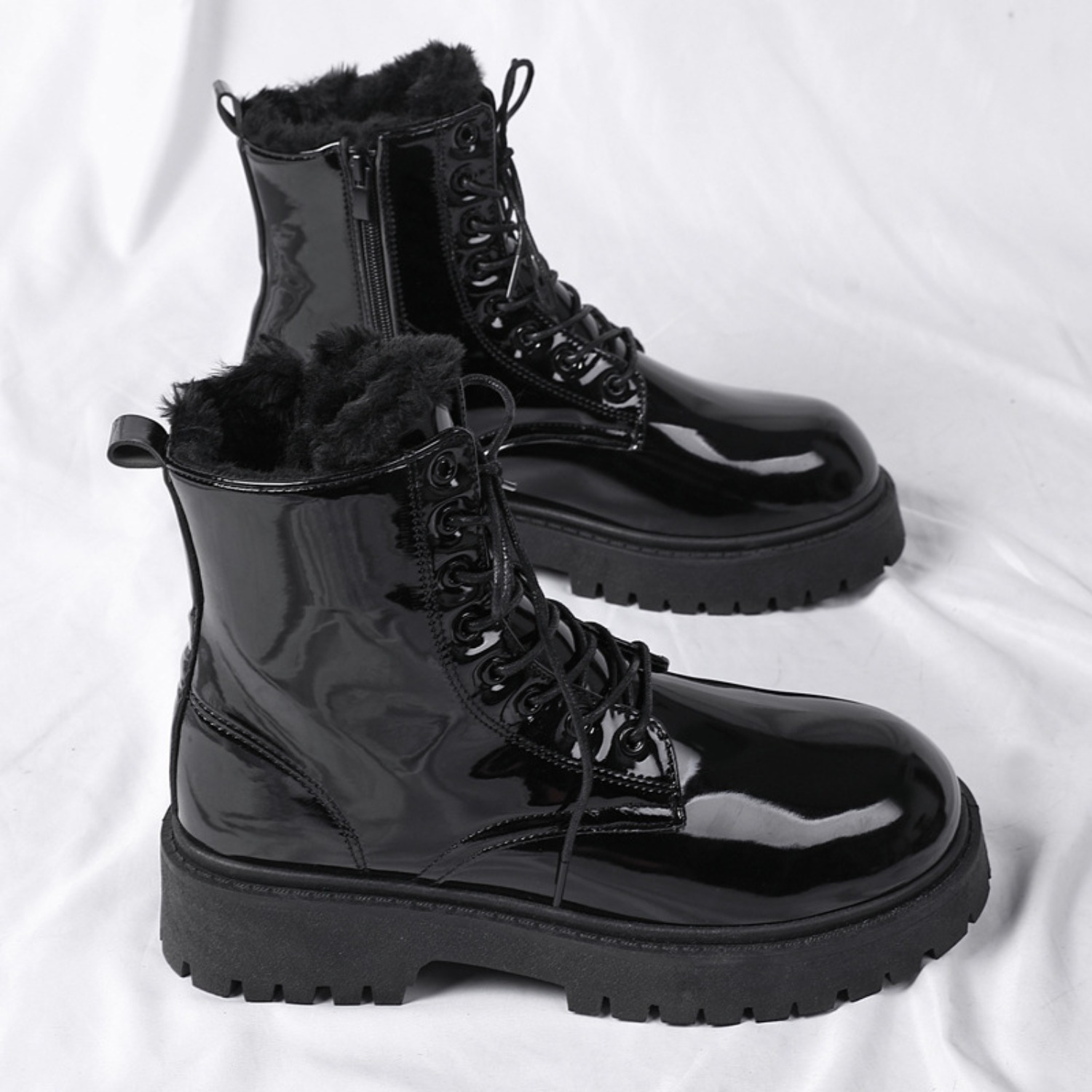 รองเท้าบูทหุ้มข้อบุขนหนานุ่มสำ - Suede Ankle Boot บทวิจารณ์และราคา