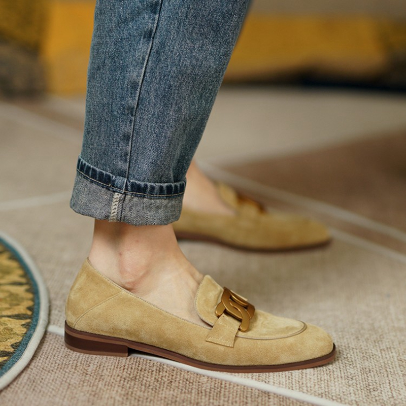 หนังนิ่มหนังผู้หญิง Loafers ฤด - Slingback Pumps Women บทวิจารณ์และราคา
