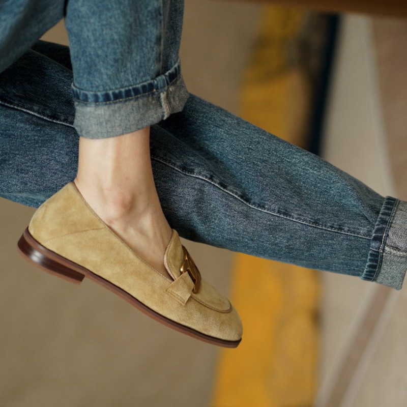 หนังนิ่มหนังผู้หญิง Loafers ฤด - Slingback Pumps Women บทวิจารณ์และราคา