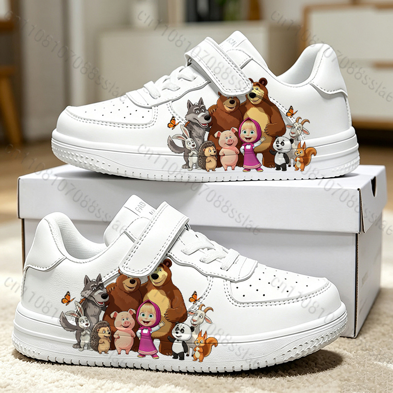 รองเท้าการ์ตูนเด็ก Masha Bear  - Women'S Shoes Back To School บทวิจารณ์และราคา