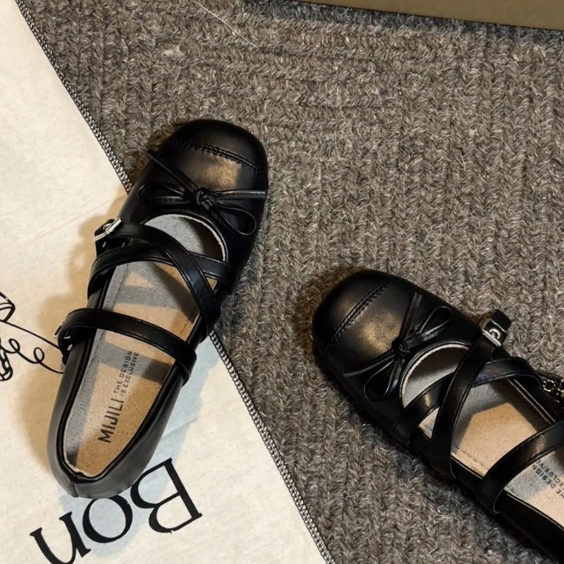 รองเท้าสตรีแมรี่เจนแบบแบน สีดำ - Women'S Shoes Loafers Black บทวิจารณ์และราคา