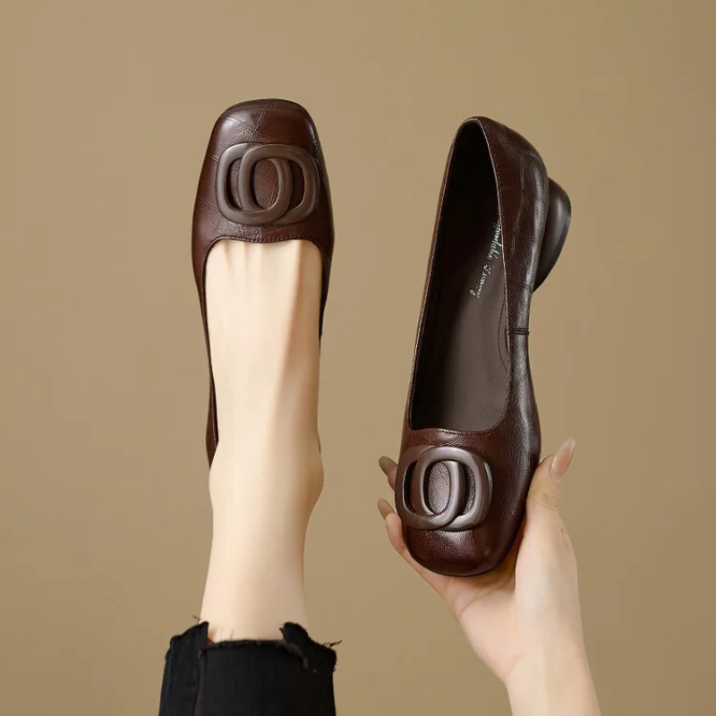 รองเท้าส้นสูงสไตล์ฝรั่งเศสสำหร - Slingback Pumps Women บทวิจารณ์และราคา