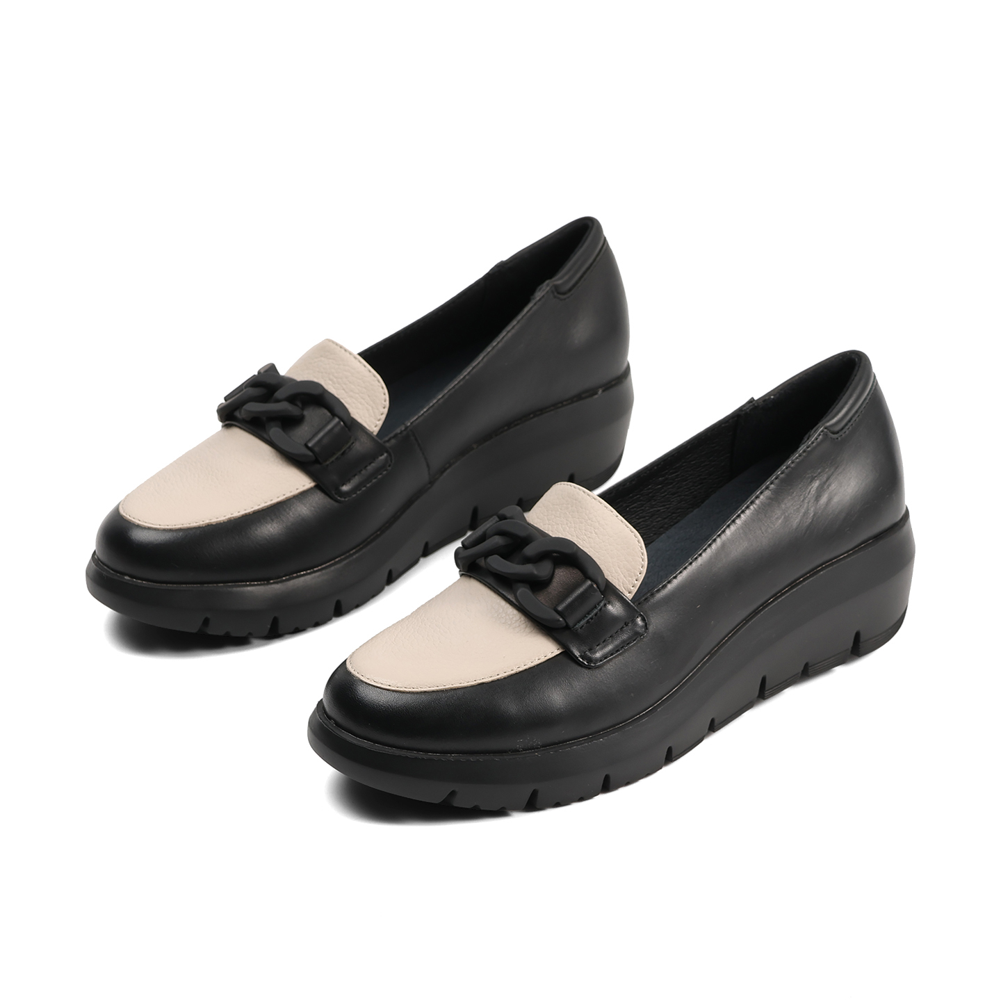 รองเท้าโลฟเฟอร์หนังแท้สำหรับผู - Women'S Shoes Loafers Black บทวิจารณ์และราคา