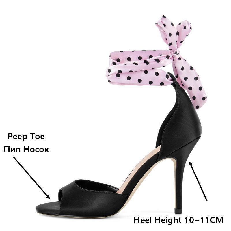 Onlymaker รองเท้าส้นสูงแบบเปิด - Ribbon Tie Heel บทวิจารณ์และราคา