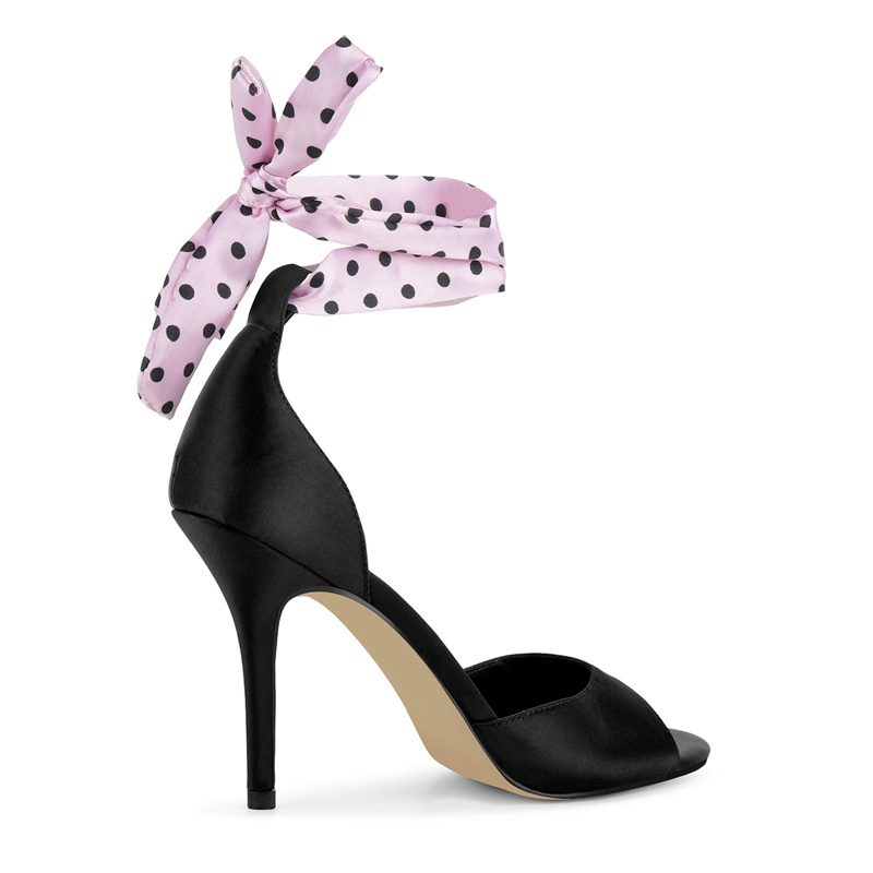 Onlymaker รองเท้าส้นสูงแบบเปิด - Ribbon Tie Heel บทวิจารณ์และราคา