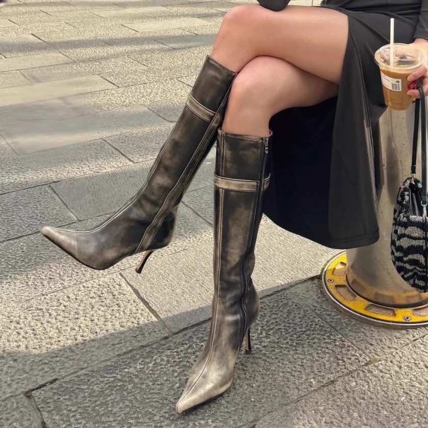 รองเท้าบูทผู้หญิงดีไซน์เซ็กซี่ - Suede Ankle Boot บทวิจารณ์และราคา