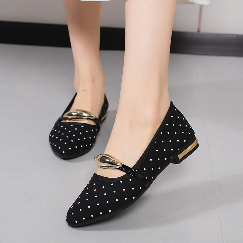 รองเท้าส้นเตี้ยทรงแหลม ดีไซน์ห - Slingback Pumps Women บทวิจารณ์และราคา