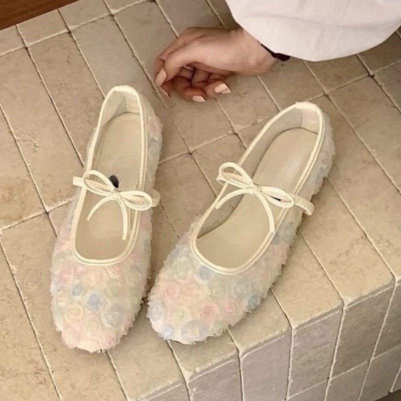 รองเท้าแมรี่เจนตาข่ายลายกุหลาบ - Slingback Pumps Women บทวิจารณ์และราคา