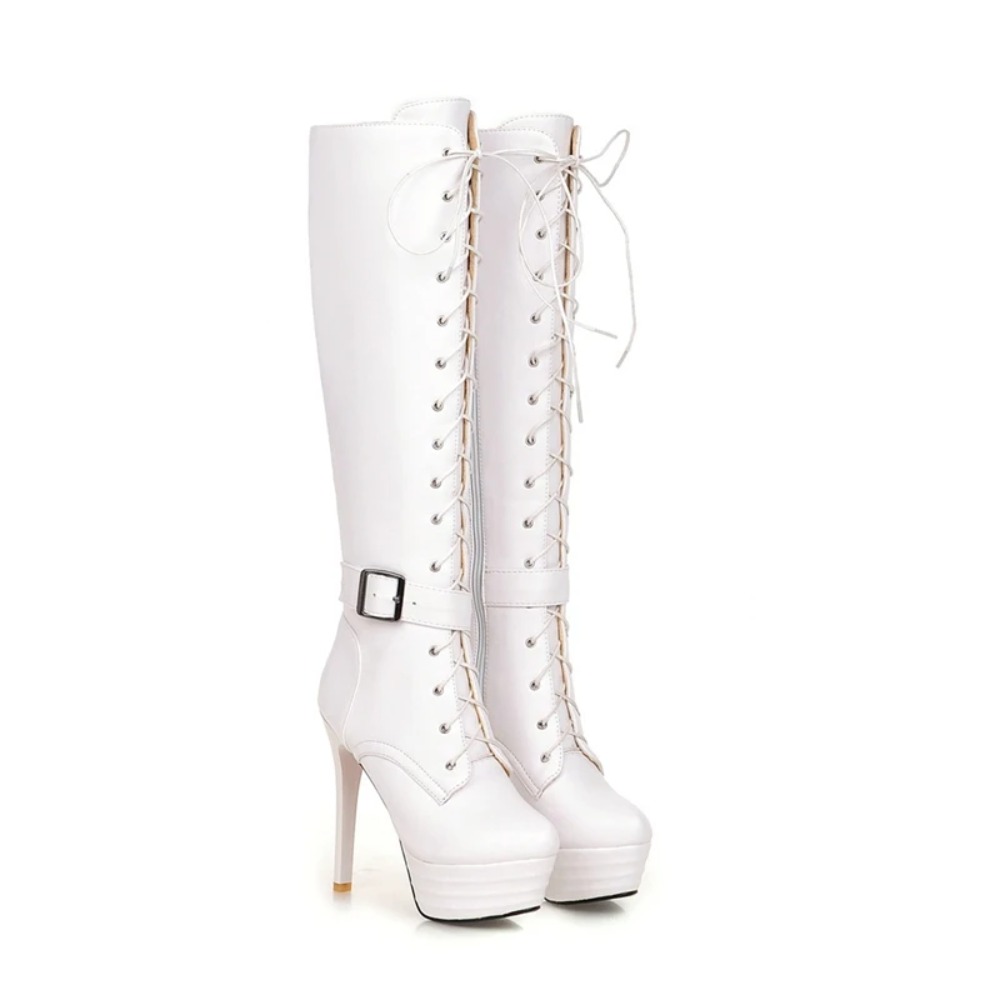 รองเท้าบูทสูงถึงเข่า ผู้หญิง แ - Zip Up Boots Short บทวิจารณ์และราคา