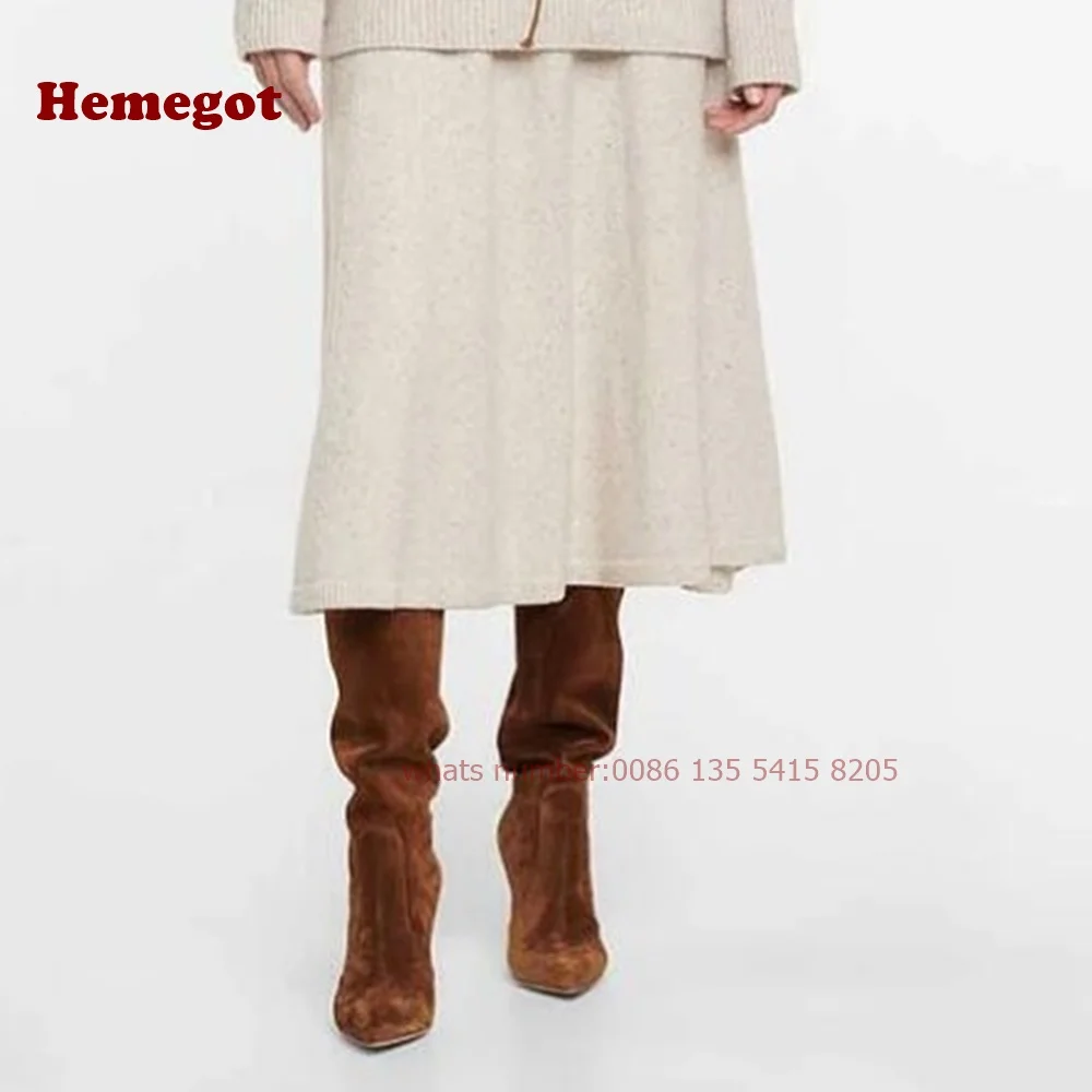 รองเท้าบูทสูงถึงเข่า หนังกลับว - Women'S Shoes Vegan บทวิจารณ์และราคา