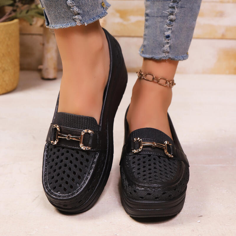 รองเท้าโลฟเฟอร์สีขาวพื้นหนานุ่ - Women'S Shoes Nursing บทวิจารณ์และราคา