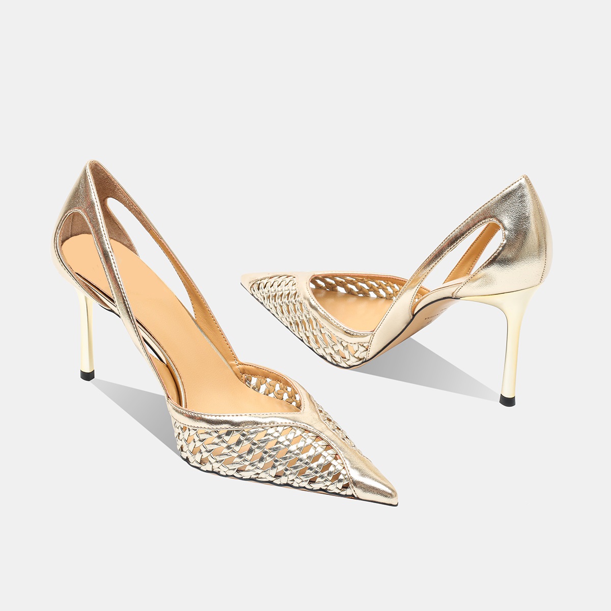 รองเท้าส้นสูงแบบโปร่งตาข่ายสำห - Women Shoes Brands บทวิจารณ์และราคา