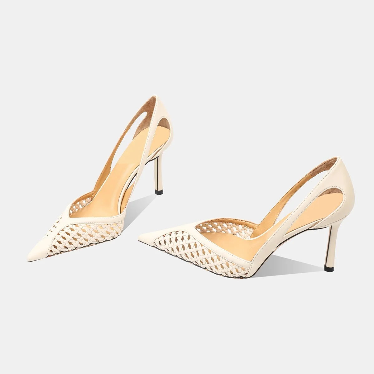 รองเท้าส้นสูงแบบโปร่งตาข่ายสำห - Women Shoes Brands บทวิจารณ์และราคา