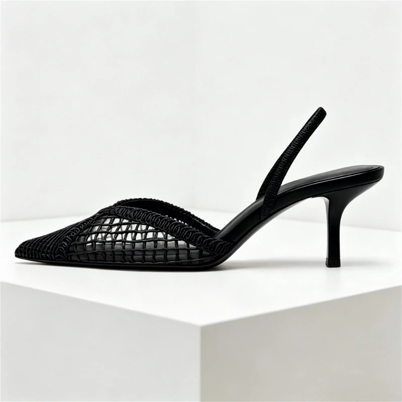 ตาข่ายทอรองเท้าส้นสูงรองเท้าแต - Women Shoes Brands บทวิจารณ์และราคา